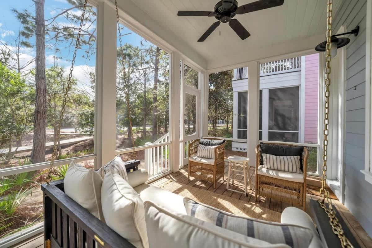 Villa The Birdhouse In Luxury Watercolor Brand New 6 Seat Golf Cart Santa Rosa Beach Esterno foto